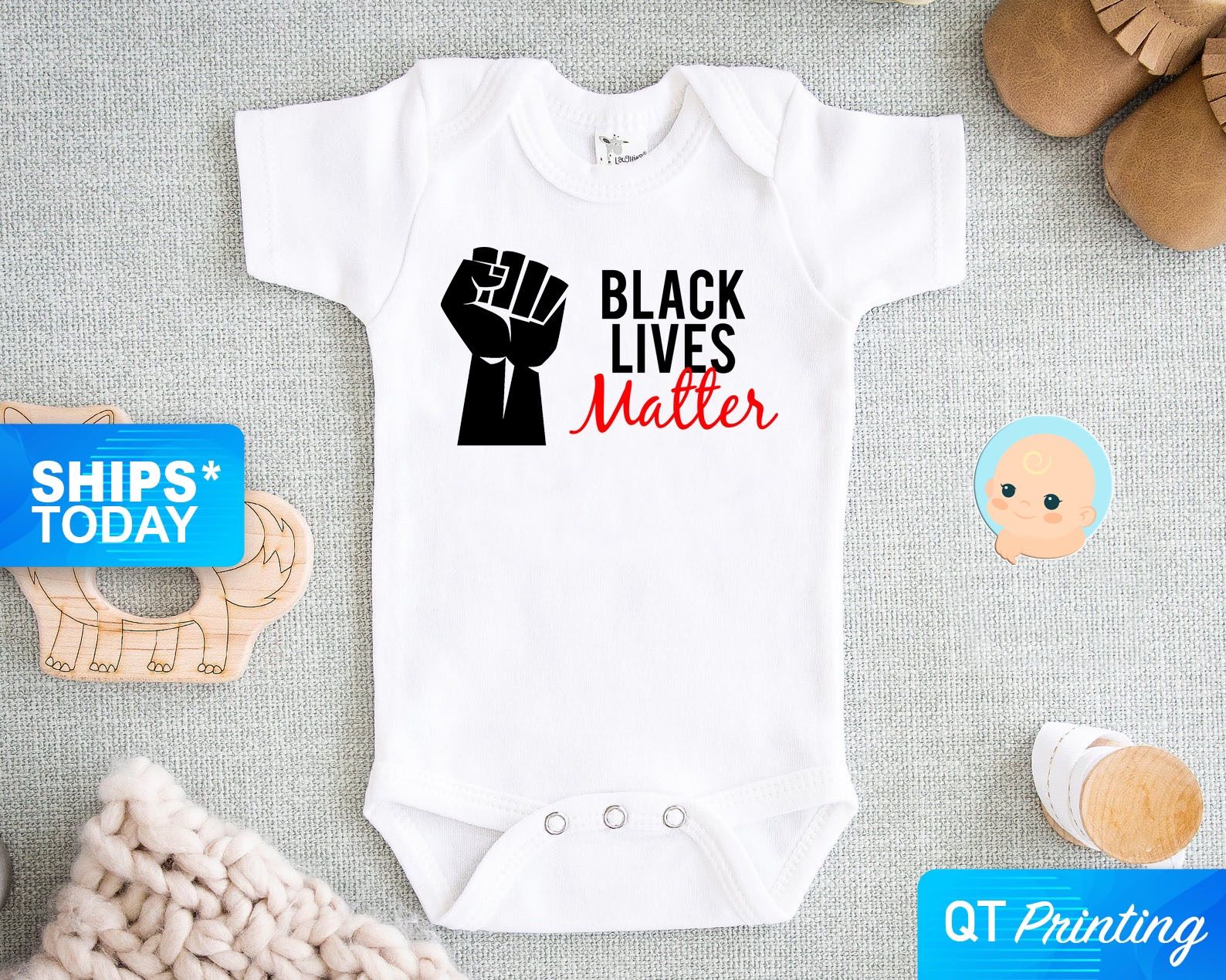 Black Lives Matter Baby Onesie