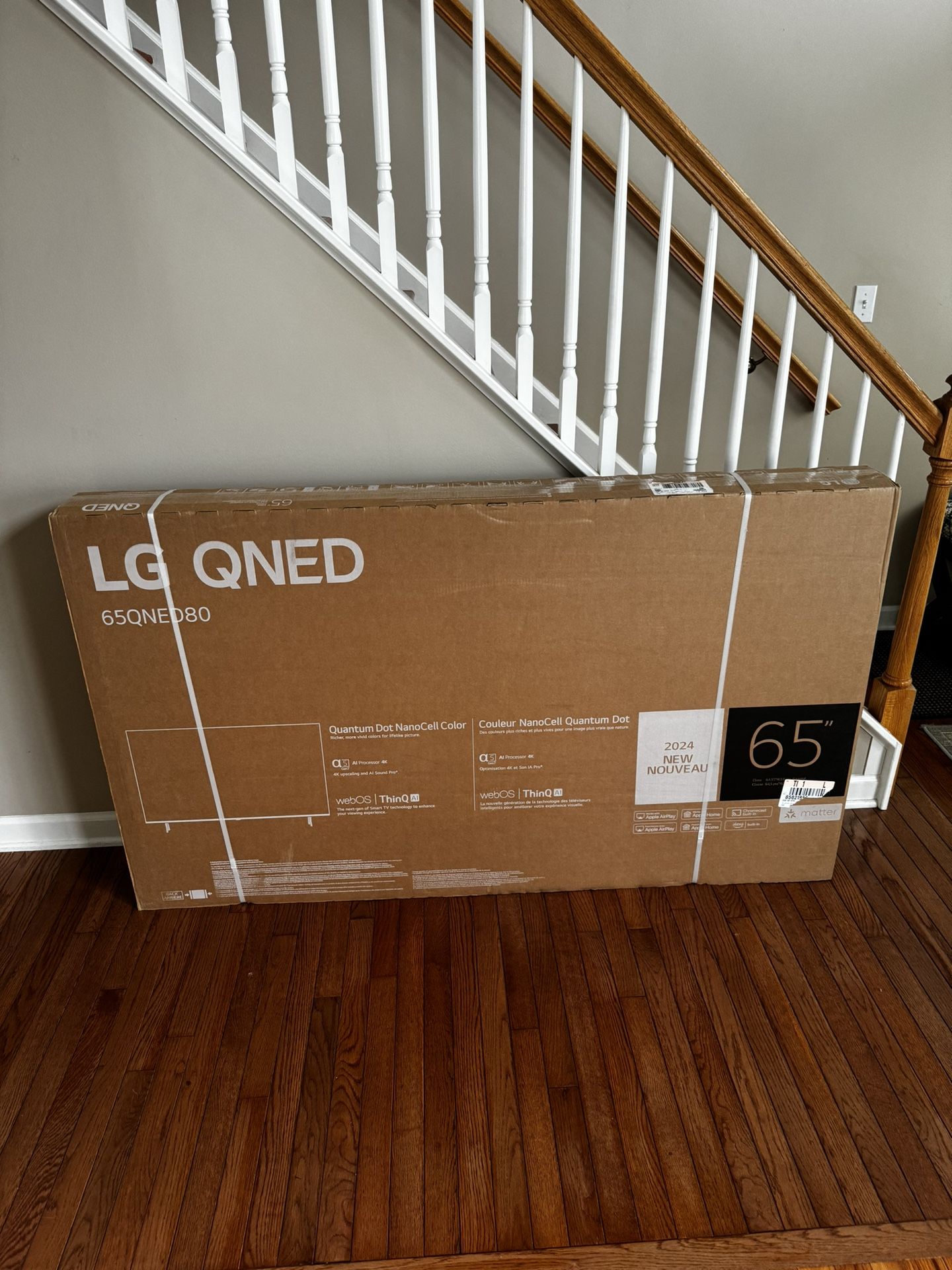 LG 65” 4K Smart TV QNED80