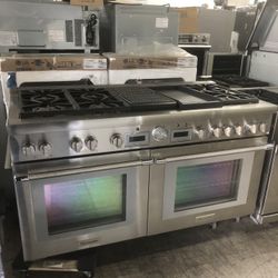 Thermador Pro Grand 60” Stainless Steel Double Oven Range 