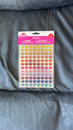 New Hobby Lobby Way To Celebrate! I Sheet Shiny Heart Stickers 96 Count