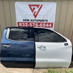 2021  2024 Chevy Silverado Front Right Passenger and Right Rear Passenger Side Doors