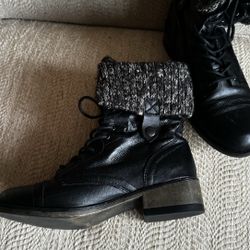 Steve Madden Black Boots Size 7