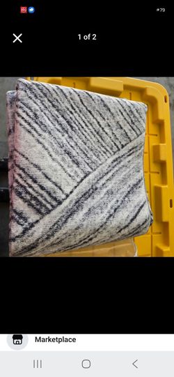 Cozy mine 5×7 Gray and Black Striped Area Rug