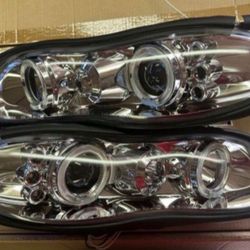 98-02 Chevrolet Camaro Halo Projector Headlights Luces Faros Micas