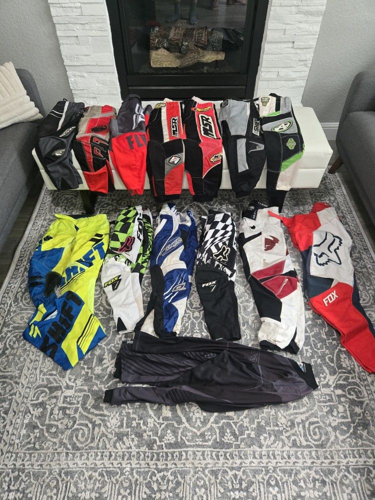 13 Dirt Bike / Quad Riding Pants Kids Sizes