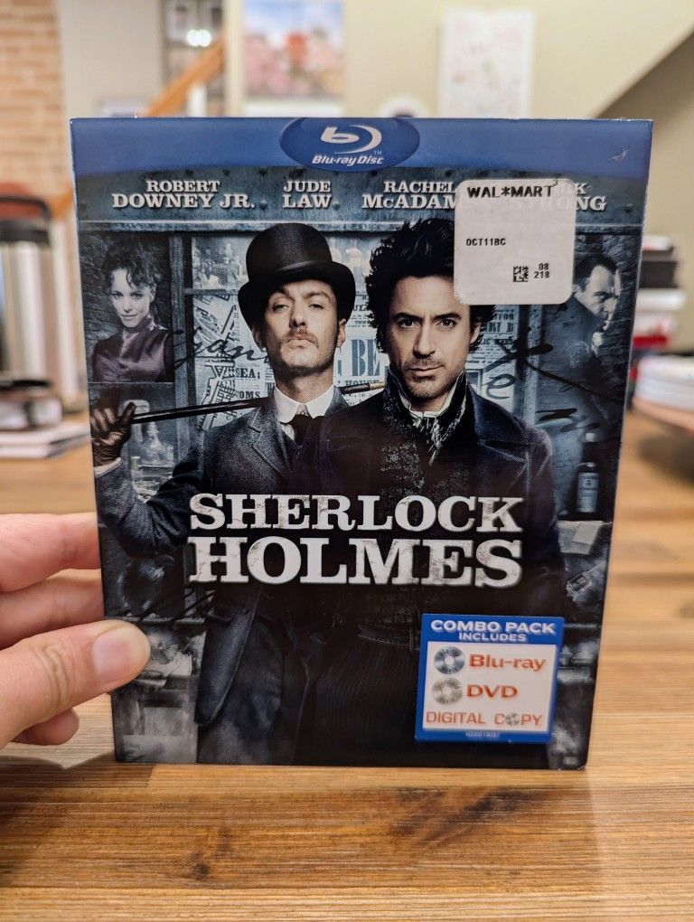 SEALED BRAND NEW Sherlock Holmes: A Game of Shadows (Blu-ray/DVD) Crime Mystery