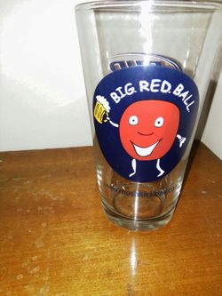 BUD LIGHT BIG RED BALL BEER GLASS