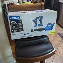 Kobalt Drill And Blower Set , New  $179