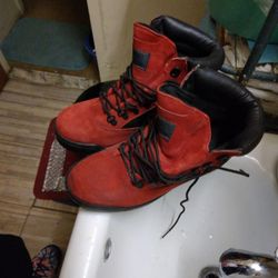Red Timberland Boots