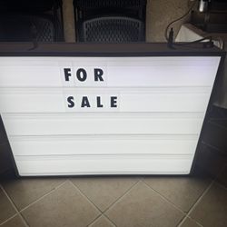 Large Light Up Sign 42w x 30h x 7d 