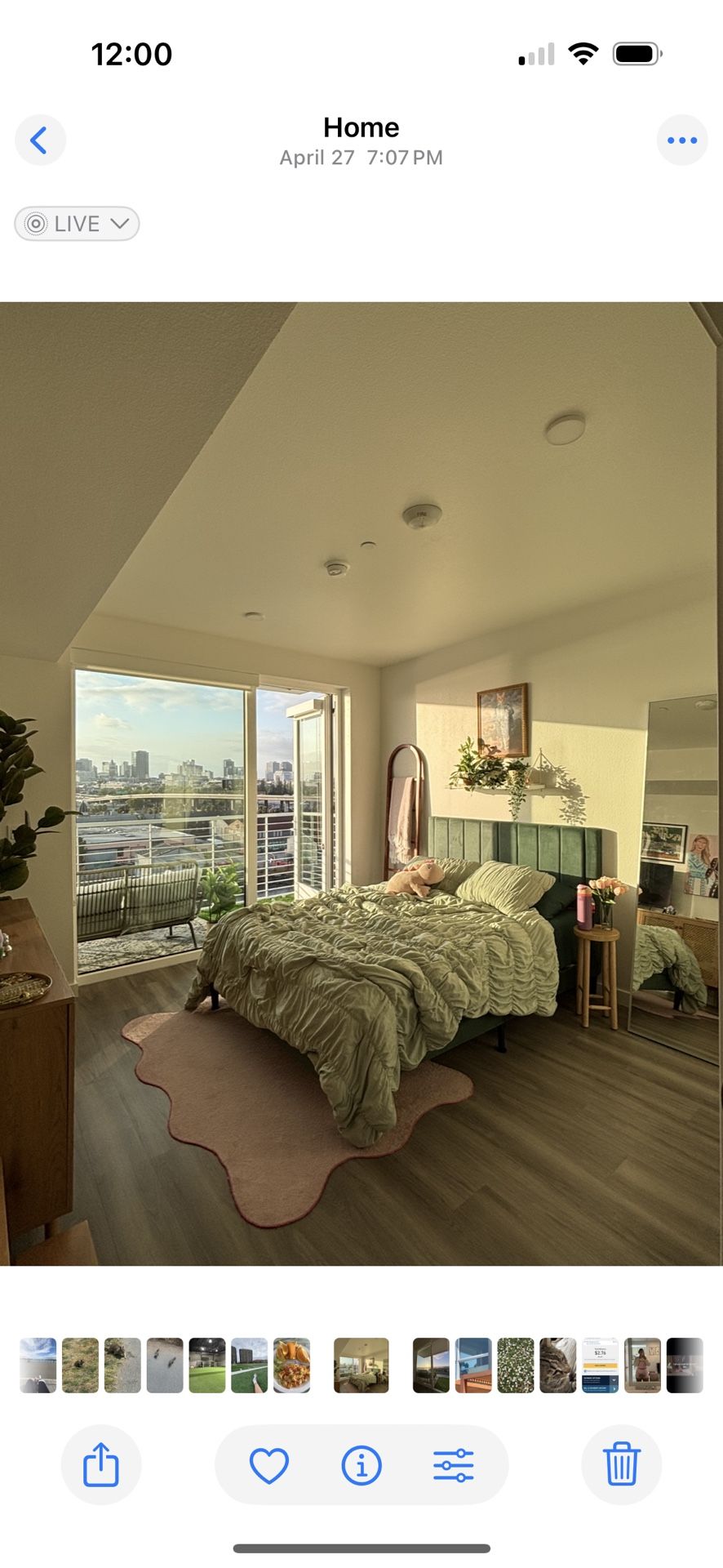 Green Queen Bed