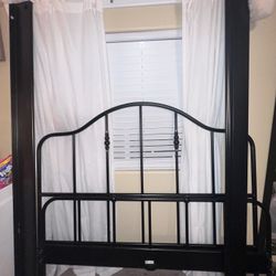 Ikea Queen Black Bedframe 