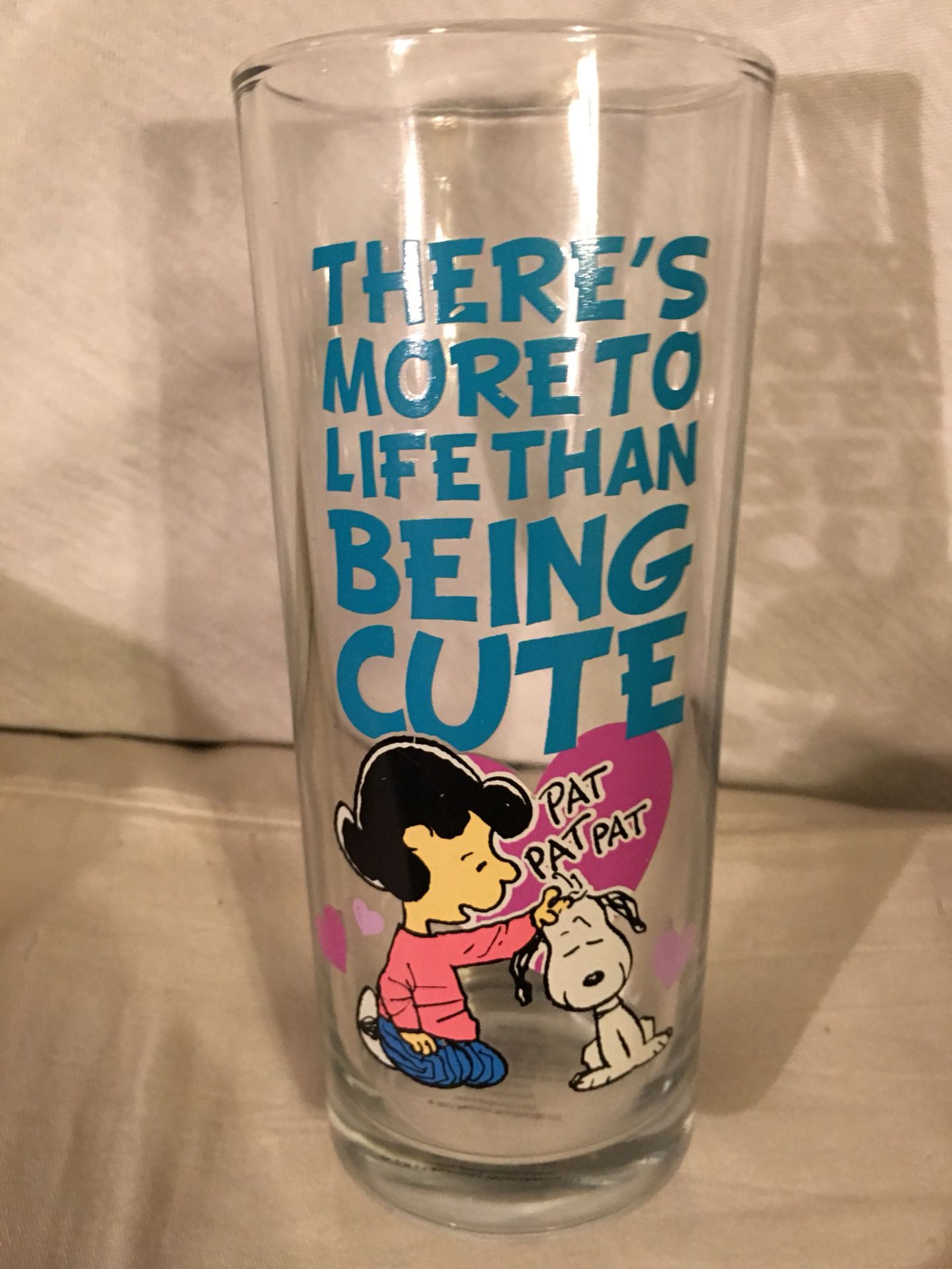 Peanuts official collectible glass
