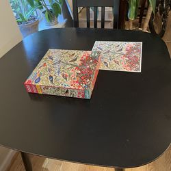 Black table - Small, Perfect for Cards & Puzzles