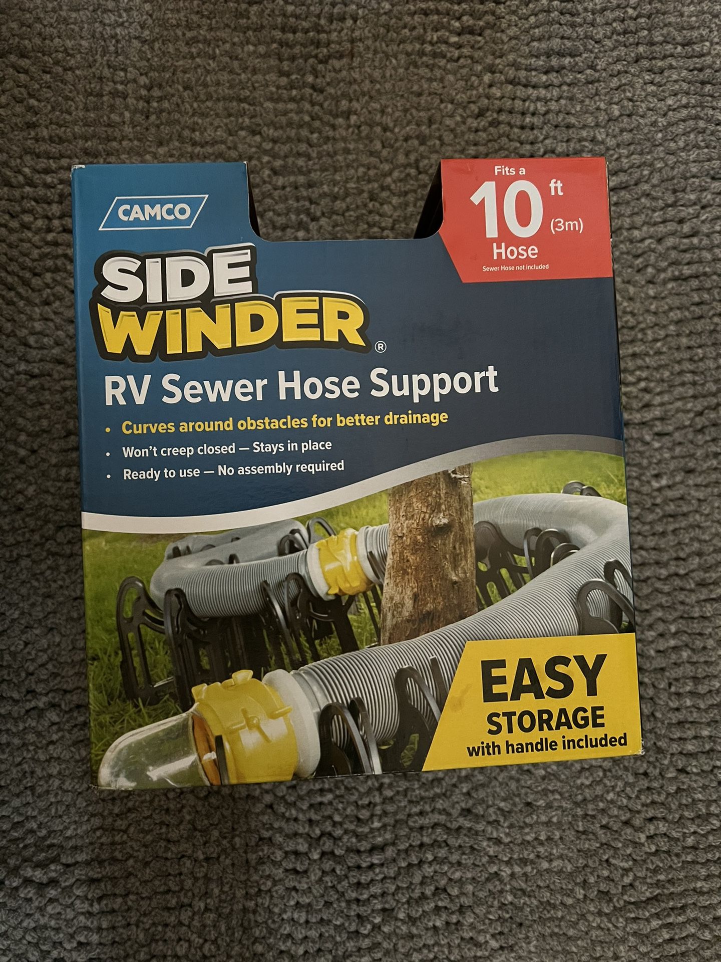 SIDE WINDER: RV Sewer Hose Support -CAMCO