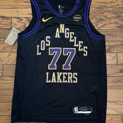 $100 Luka Doncic Lakers Player Stitch Version, Purple, Black Not LeBron