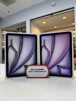 Apple - 11-inch iPad Air M3 chip Built for Apple Intelligence (Brand New) - Pay $5 DOWN AVAILABLE - NO CREDIT NEEDED