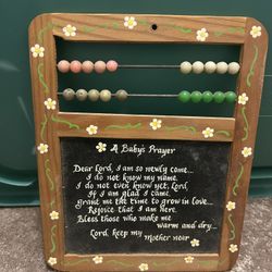 A Baby's Prayer Board from 1980s