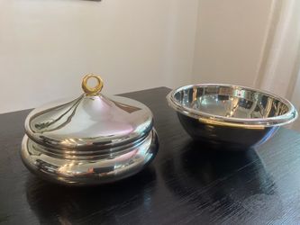Summit 18/10 Stainless Steel Salad Bowl Set. Italian made.