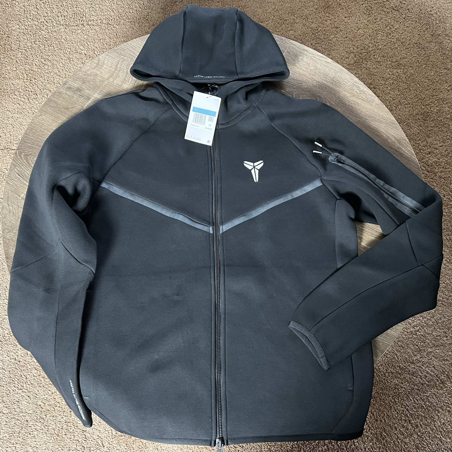 Nike Kobe Tech Fleece Full-Zip Windrunner Jacket Black | Size M | IB2713-010