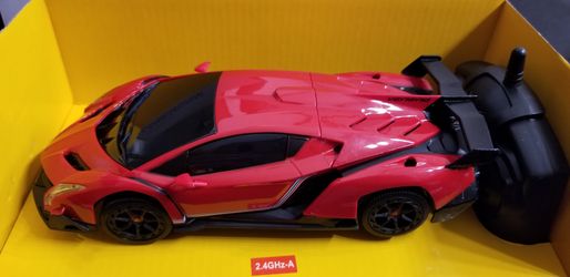 RC Lamborghini Veneno Racing Car Toy w/ Lights, Shock Suspension