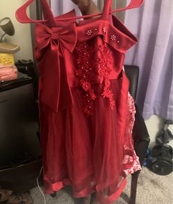Kids red dress