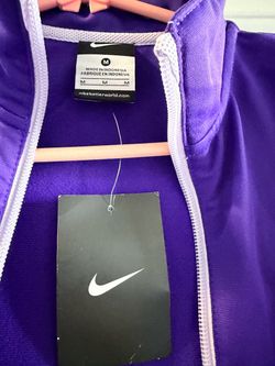 Nike Purple Zip-Up Jacket Size Medium