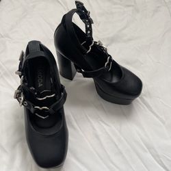 Lamoda Black Platform Heels