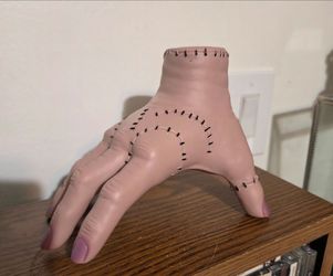 Hand of Darkness, Adams Family, Wednesday, whole severed hand, spoof fake hands