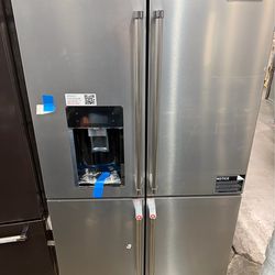 Kitchen aid 4 door refrigerator with ice and water 19.4 cu counter depth