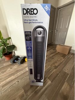 DREO  Nomad TF410 36” Tower Fan – Powerful, Quiet & Energy Efficient
