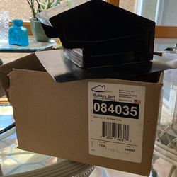 Galvanized Steel Roof Vent Cap with Damper & Removable Screen, 4" Diameter Collar, Black