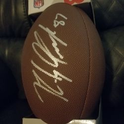Rob Gronkowski Autographed Football w/COA
