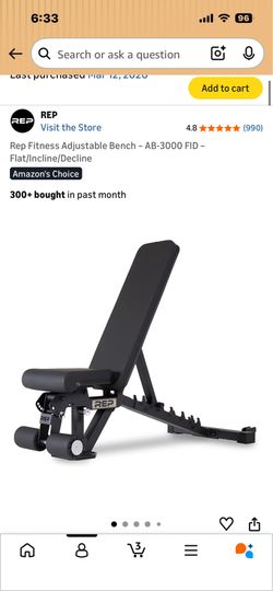 Rep fitness bench AB-3000