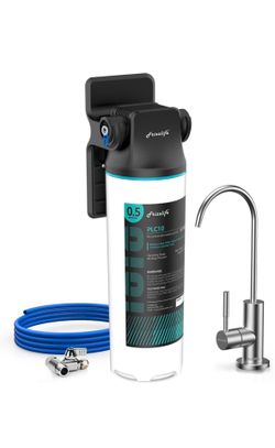 Frizzlife SW10F Under Sink Water Filter System with Brushed Nickel Faucet, NSF/ANSI 53&42 Certified, Reduces 99.99% Lead, Chlorine, Bad Taste & Odor,