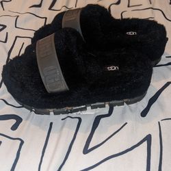 Faux Fur Lined UGG Slides