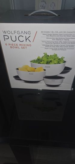 Wolfgang Puck 6-Piece Stainless Steel Mixing Bowl Set f
