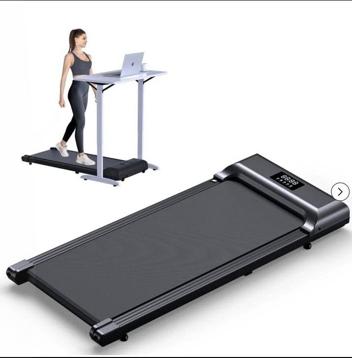 Under Desk Treadmill, 2.5 HP
load capacity of up to 300lb.
The portable walking treadmill has 15 * 32 inches large track