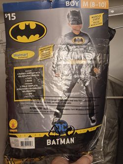 Batman Costume Size 8-10