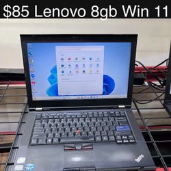 Lenovo Thinkpad Laptop 14” 8gb i3 320gb Windows 11 Includes Charger, Good Battery