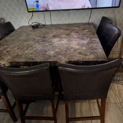 Brown Marble Table 