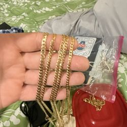 Gold & silver Necklaces FLASHV SALE HALF OFF (5% 18k With Sterling silver 925 Core 