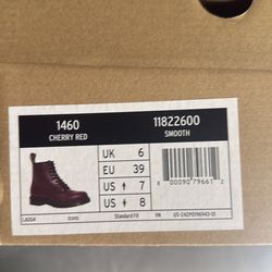 Cherry red Dr. Martens