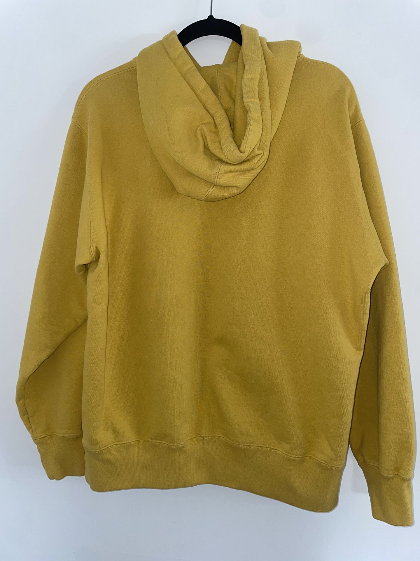 Supreme Yellow Hoodie Picasso Embroidery Made in Portugal Size M