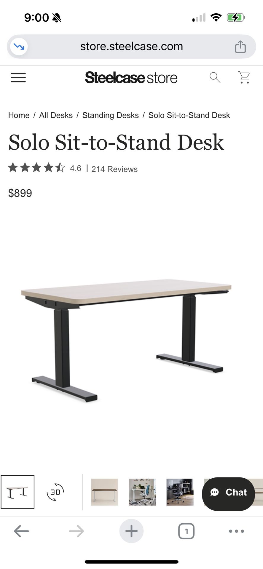 Steelcase Ology Standing Desk