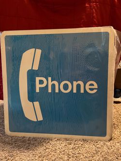 Vintage Phone Sign
