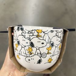 NWT Peanuts ramen bowl set 