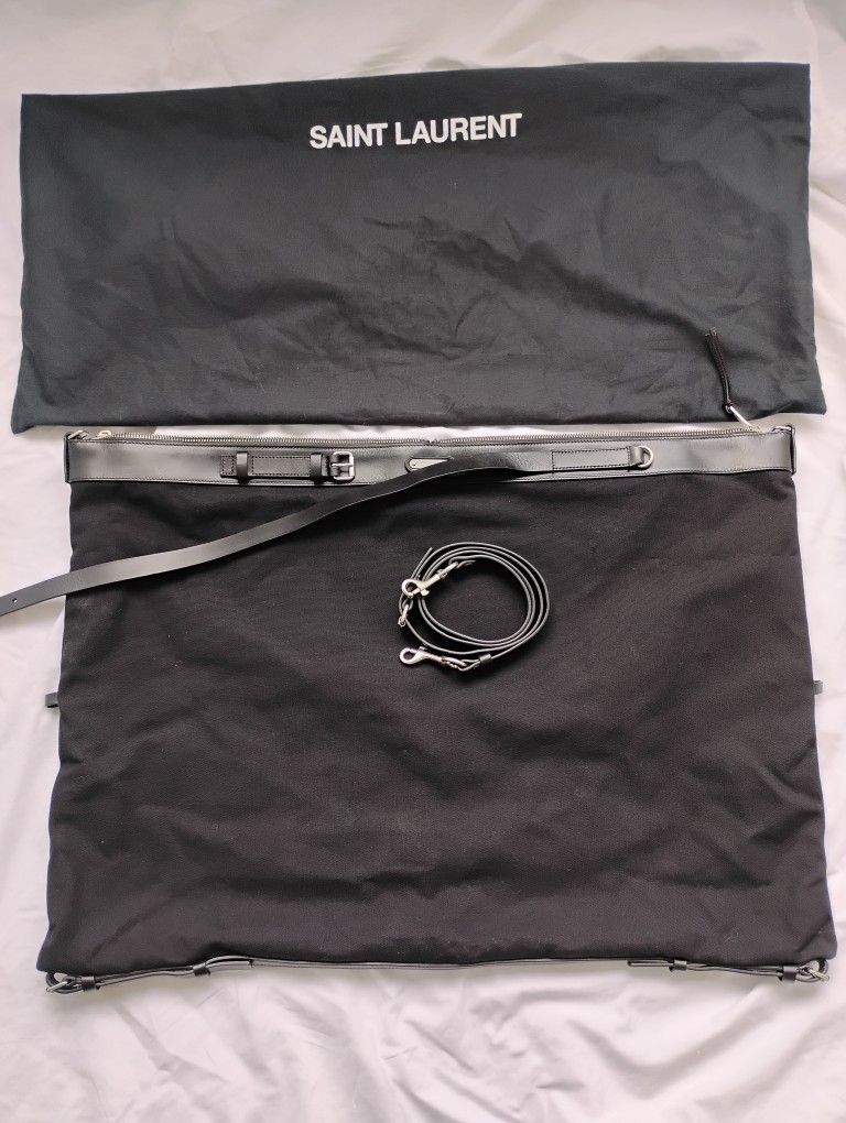 Saint Laurent Gabardine Convertible ID Handbag