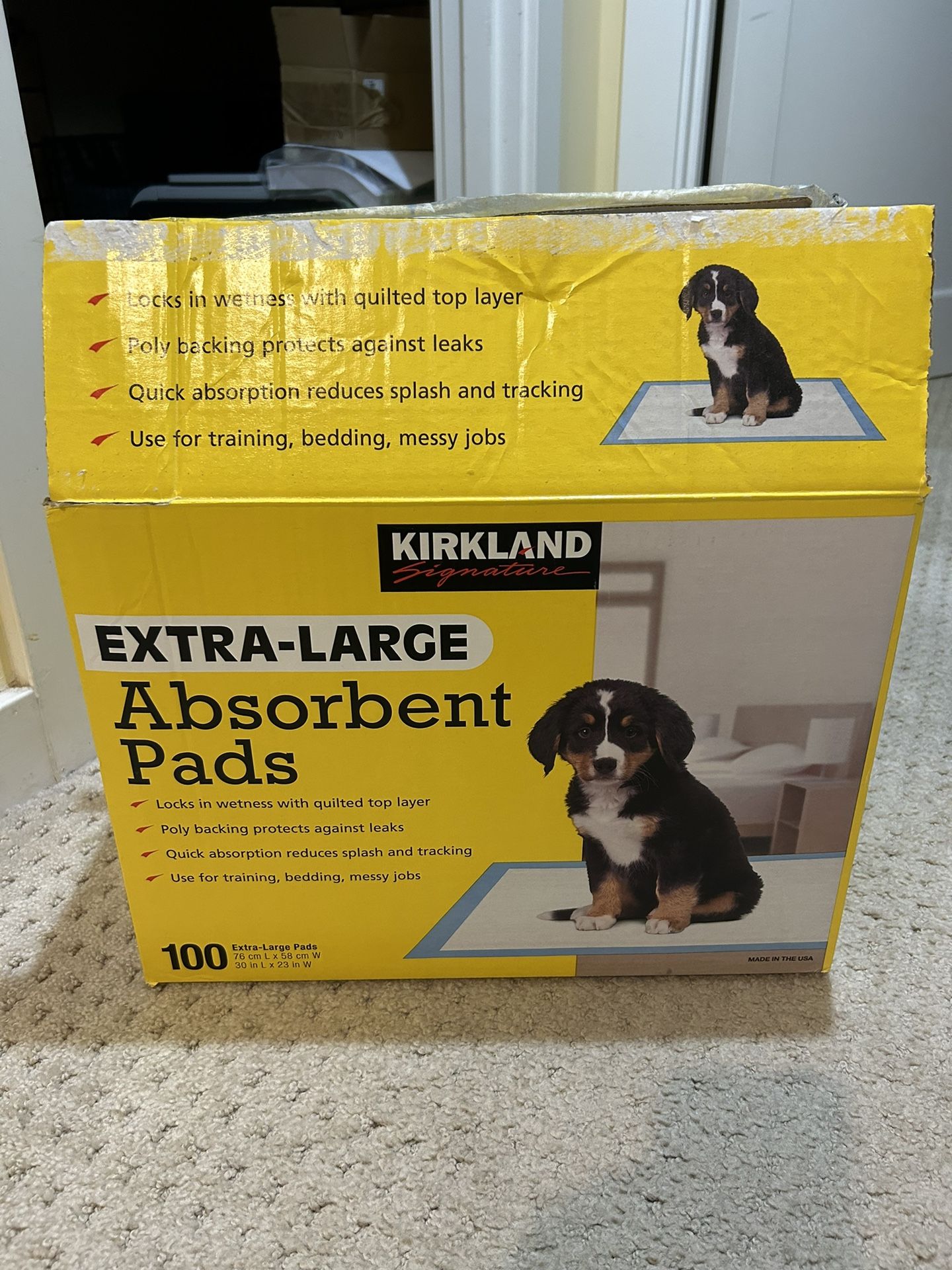 Kirkland brand extra large puppy pads for Sale in Seattle WA