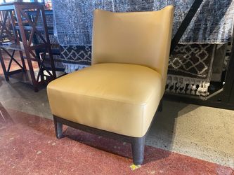 LIAIBRE Mandarin Leather Dining Chair